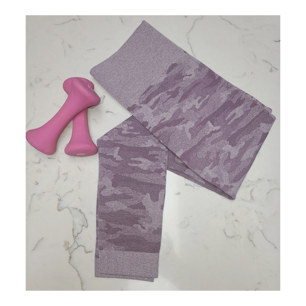 🌺CAMO PRINT SEAMLESS SPORT LEGGINGS - Picture 5 of 16